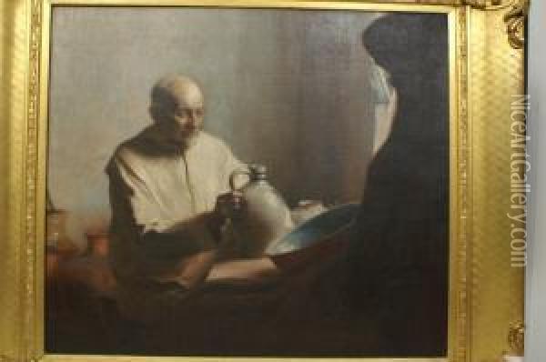 The Potter Oil Painting - Ernest Townsend