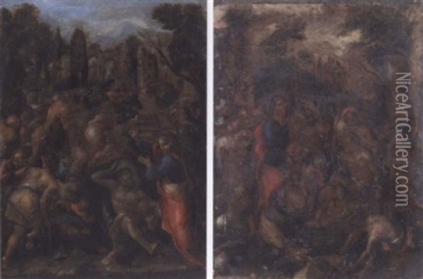 The Raising Of Lazarus Oil Painting - Giovanni Fratino