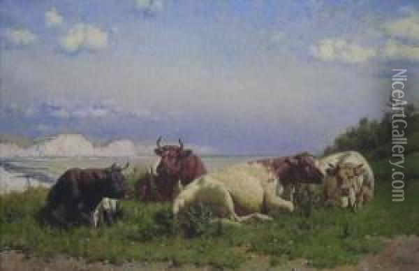  Normandy Pastures  Oil Painting - William Baptiste Baird
