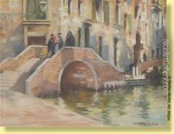 Promenade A Venise Oil Painting - Emile Hoeterickx