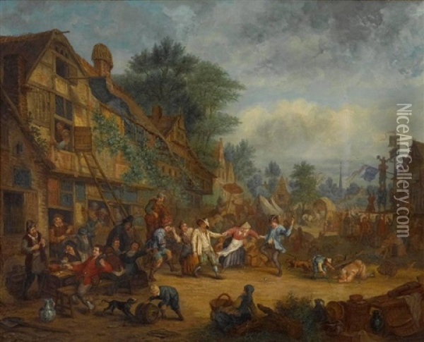Dorfkirmes Oil Painting - Joost Cornelisz. Droochsloot