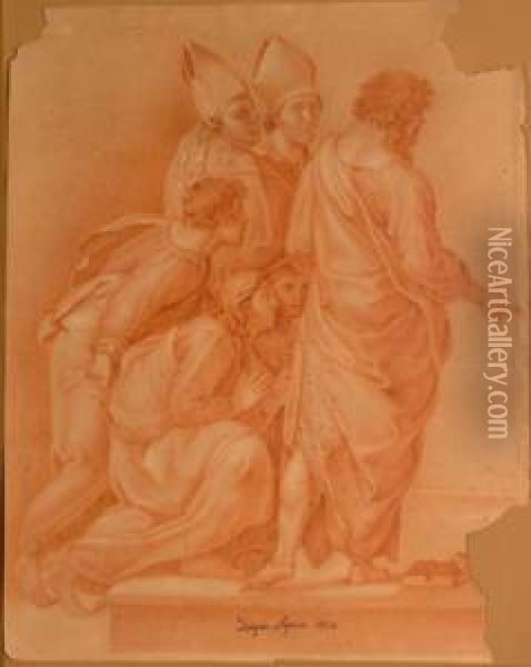 Figuras Biblicas Oil Painting - Joaquin Siguenza