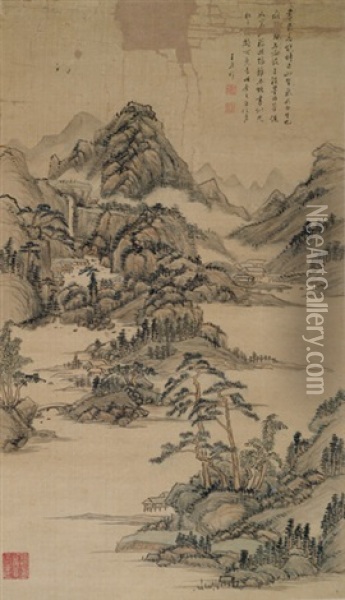 Herbstlandschaft Oil Painting -  Wang Yuanqi