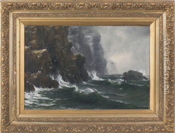 Untitled (coastal Scene) Oil Painting - John Howard Lyon