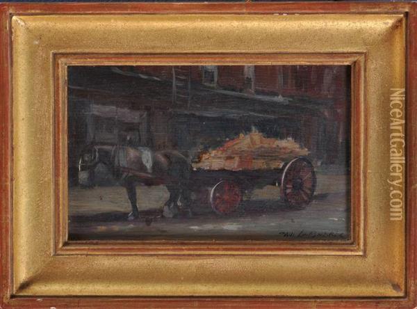 Horse Cart Oil Painting - Paul Lumnitzer