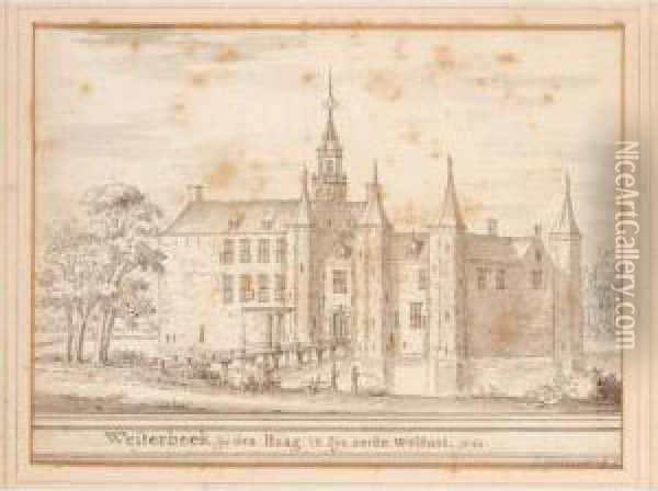 A View Of Castle Westerbeek Oil Painting - Jacobus Stellingwerf