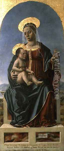 Madonna and Child Oil Painting - Cristoforo da Lendinara Canozzi