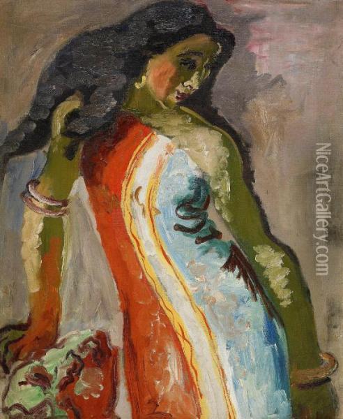 Judith Ii Oil Painting - Isaac Grunewald
