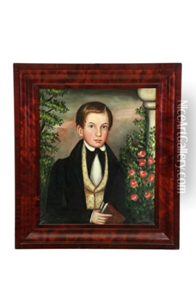 Portrait Of A Boy Oil Painting - Ruth Whittier Shute