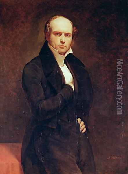 Portrait of Odilon Barrot 1791-1873 Oil Painting - Ary Scheffer