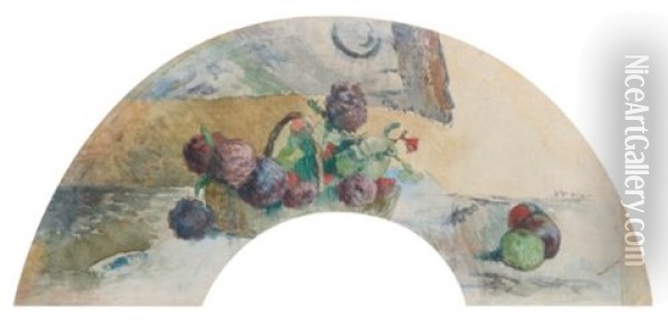Corbeille De Fleurs Et De Fruits Oil Painting - Paul Gauguin