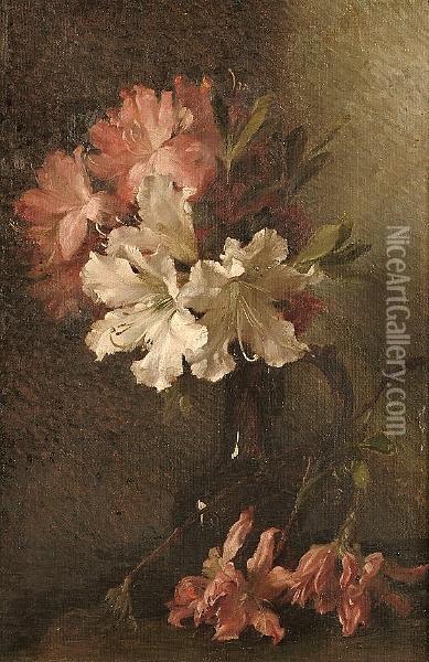Buds And Blossoms Oil Painting - Charles Tattershall Dodd
