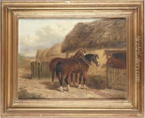 Farmyard Friends Oil Painting - Thomas Smythe