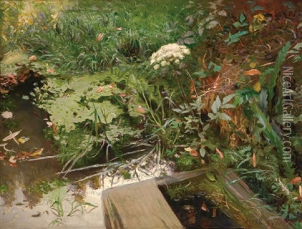 The Pond Oil Painting - Mark Lancelot Symons