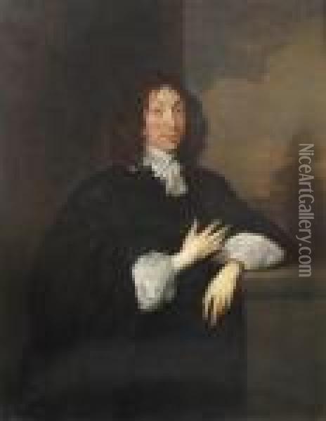 Portrait Of Gentleman Of The Strode Family, Possibly Sir John Strode Oil Painting - Sir Anthony Van Dyck