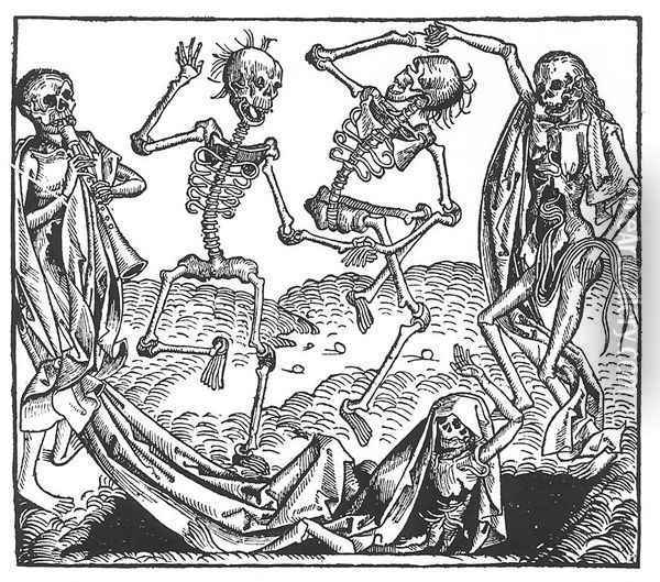Dance of Death 1493 Oil Painting - Michael Wolgemut