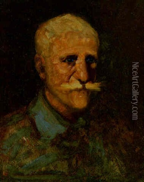 Portrait Of Maurice Prendergast Oil Painting - George Benjamin Luks
