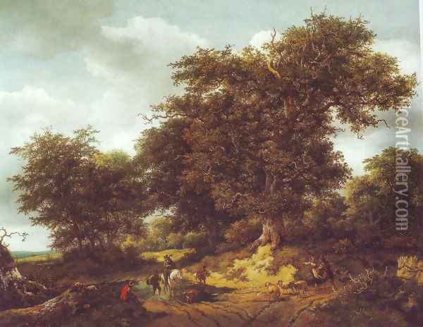 Bentheim castle Oil Painting - Jacob Van Ruisdael