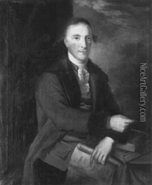 Portrait Of Robert Mack, Architect Oil Painting - John Trotter