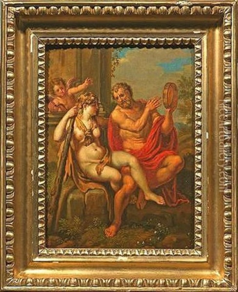 Venus Und Anchises (+ Herkules Und Omphale; Pair) Oil Painting - Annibale Carracci