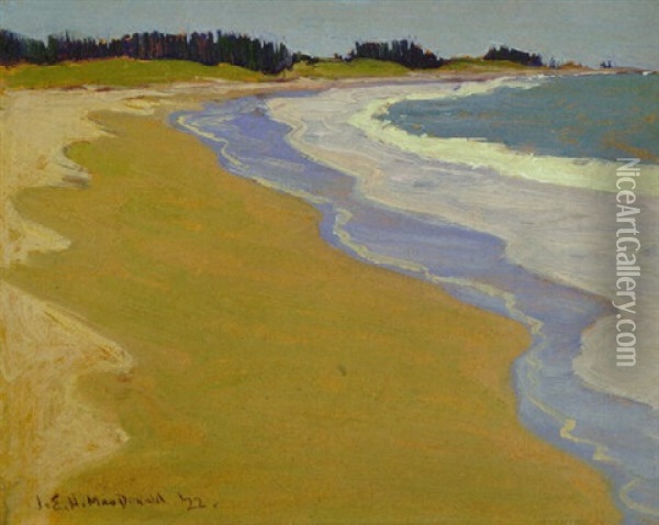 Atlantic Beach, Nova Scotia Oil Painting - James Edward Hervey MacDonald