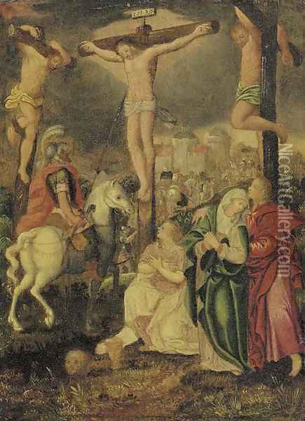 The Crucifixion Oil Painting - Flemish School