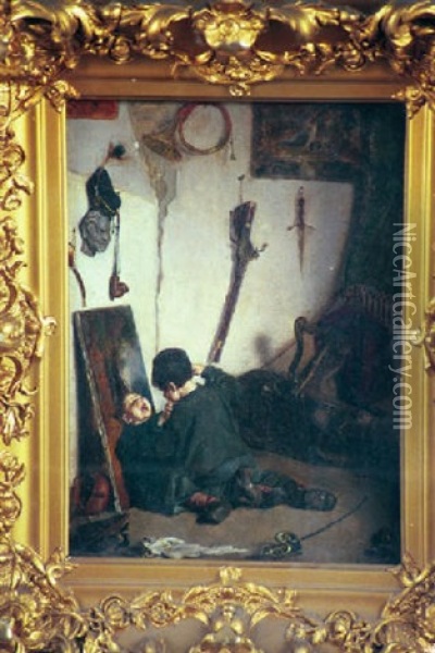 A Meltdown Cadre Oil Painting - Robert Wylie