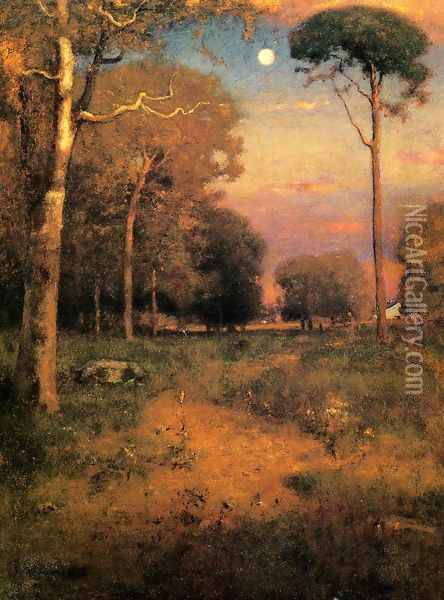 Early Moonrise, Florida (or Early Morning, Florida) Oil Painting - George Inness