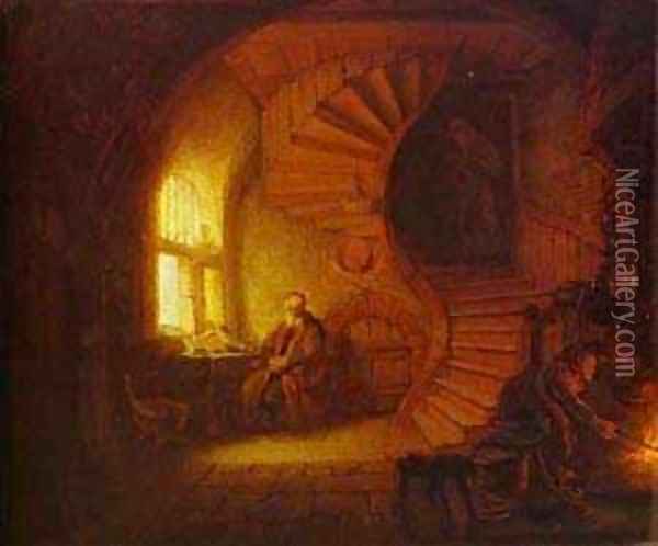 Philosopher Meditating 1631 Oil Painting - Harmenszoon van Rijn Rembrandt