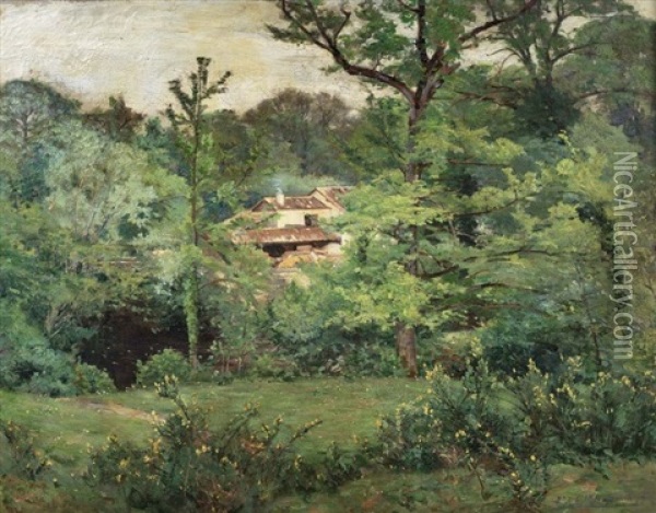Maison Dans La Foret Oil Painting - Alfred Aloysius Smith
