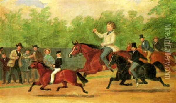 The Pony Race Oil Painting - James Pollard