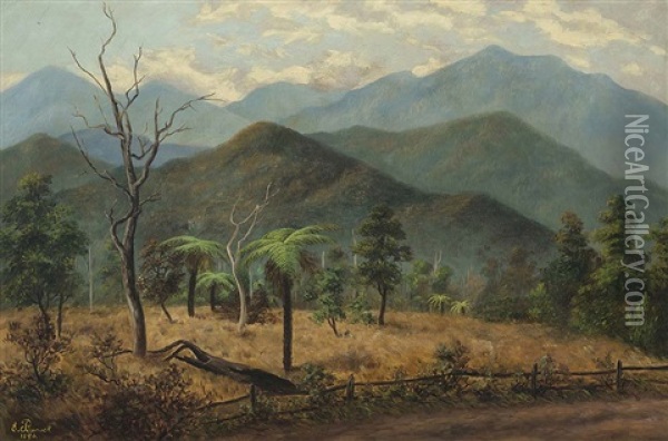 Dandenongs Oil Painting - George Edwards Peacock