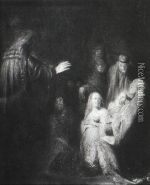 Simeon In The Temple Oil Painting -  Rembrandt van Rijn