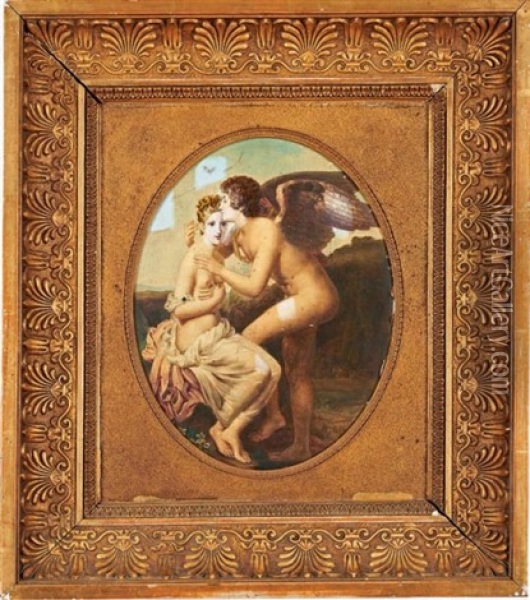 Psyche Et L'amour Oil Painting - Francois Pascal Simon Gerard