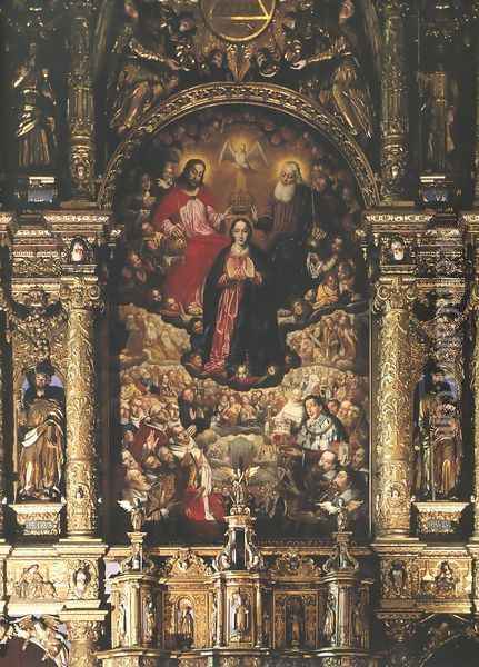 Coronation of the Virgin Mary Oil Painting - Herman Han