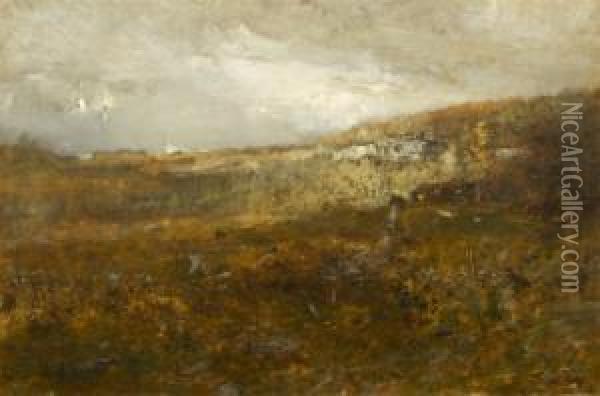 Grey Hills Oil Painting - Alexander Helwig Wyant
