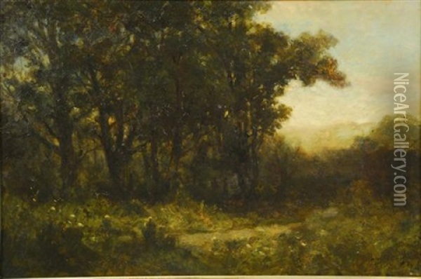 Tonalist Landscape Oil Painting - Edward Bannister
