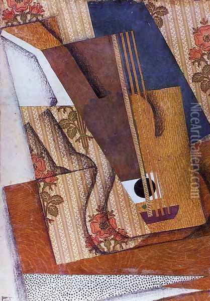 The Guitar 1914 Oil Painting - Juan Gris