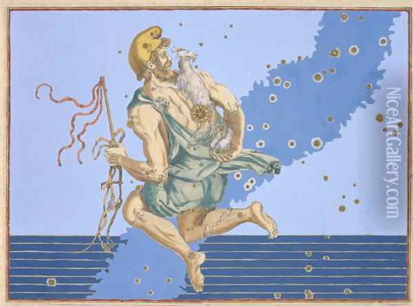 Auriga, the Constellation of the Northern Hemisphere, from 'Uranometria' Oil Painting - Johann Bayer