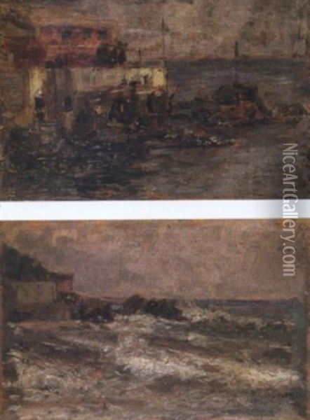 Il Mare Mosso Oil Painting - Angelo Costa