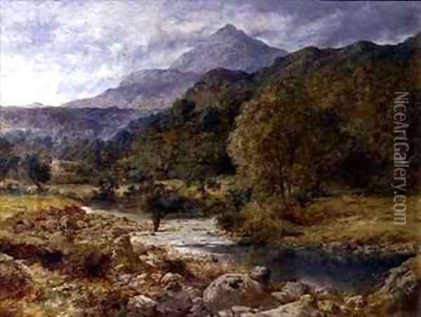 Moel Siabod from Capel Curig North Wales Oil Painting - John Finnie