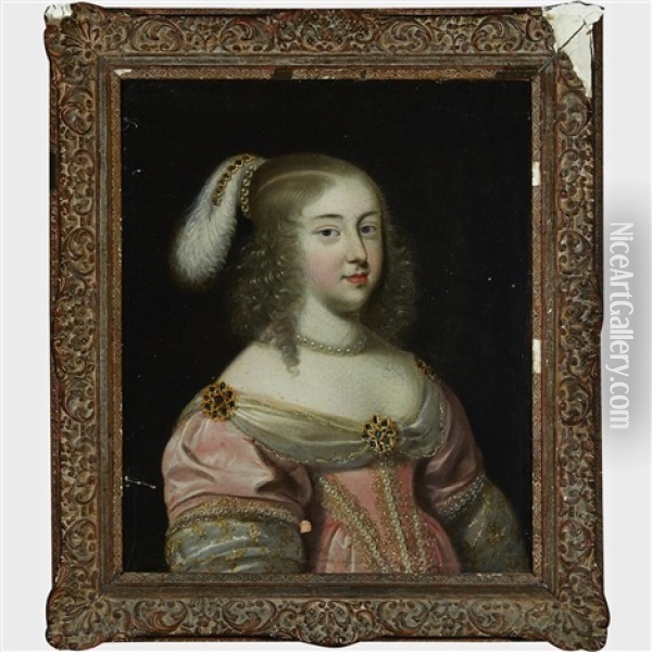 Duchess Of Penthievre Oil Painting - Pierre Mignard the Elder