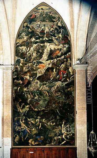 The Last Judgement, before 1562 Oil Painting - Jacopo Tintoretto (Robusti)