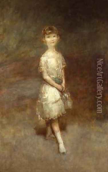 Study of a young girl Oil Painting - Ambrose McEvoy