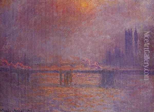 Charing Cross Bridge The Thames2 Oil Painting - Claude Oscar Monet