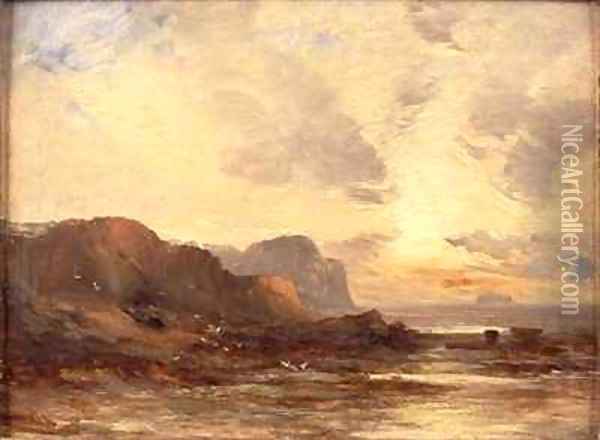 The Berwickshire Coast Oil Painting - John Milne Donald