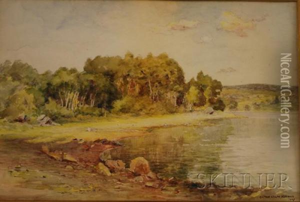 A Cove In Summer Oil Painting - Gustave Adolph Hoffman