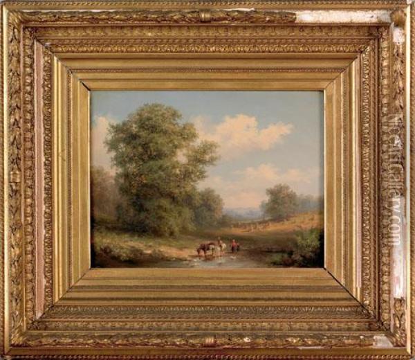 Landscape Oil Painting - Xanthus Russell Smith