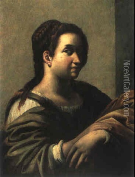Bildnis Einer Jungen Frau Oil Painting - Cavaliere Giovanni Baglione