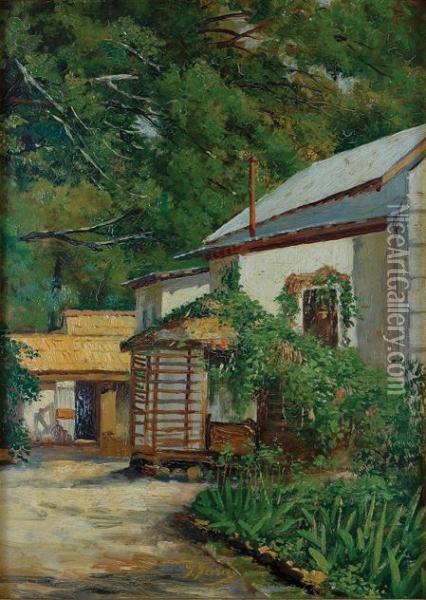 La Casa Del Pintor Oil Painting - Jose Jara